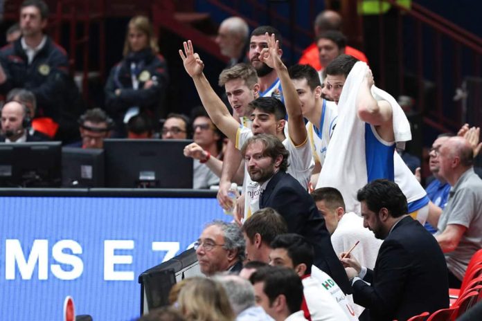 Flavio Fioretti al Forum di Milano con la Betaland Capo d'Orlando